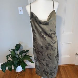 Banana Republic Spaghetti Strap Camo Slip Dress